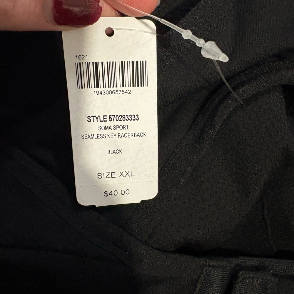Soma Black Sports Bra - Picture 3 of 3